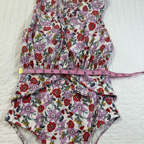 Anthropologie Floral One Piece Swimsuit  Tropical With Padding - Picture 5 of 14